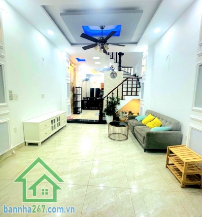 CHỈ 5,2 TỶ - NHÀ ĐẸP HƯƠNG LỘ 2 – DT 46m² (4 x 11,5) – 4 TẦNG – 4PN – 4WC – TẶNG FULL NỘI THẤT – SỔ VUÔNG A4 Nhà vào ở ngay: Kết cấu 1 trệt – 2 lầu – mái bê tông.