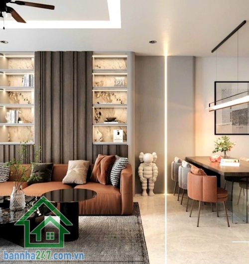 CHỈ 6,4 TỶ – HXH Ô TÔ NGỦ TRONG NHÀ – GIÁP TÂN PHÚ – KỀ AEON MALL - DT: 50M² - 4 PN– 3 WC DT: 5.16m x 9.66m – vuông vức đẹp • Kết cấu: 1 trệt 2 lầu kiên cố