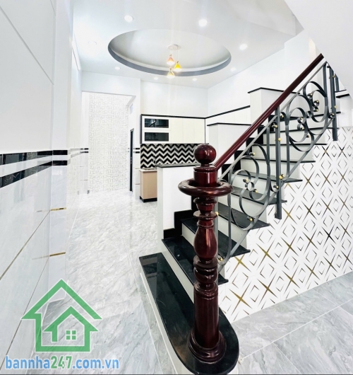 CHỈ 5,97 TỶ - LÊ VĂN QUỚI - HẺM XE HƠI 6M - GIÁP TÂN PHÚ - 4PN - 3WC. Nhà 3 tầng kiên cố, 52m² (vuông vức), thiết kế hiện đại, 4PN - 3WC, chỉ việc xách vali vào ở. 