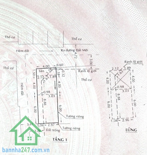 NHỈNH 4 TỶ - SIÊU PHẨM LÔ GÓC – NHÀ MỚI 2 TẦNG – HẺM 6M – 48M2 – GIÁ CHỈ NHỈNH 4 TỶ Diện tích: 4 x 12m, kết cấu 1 trệt 1 lầu, gồm 2PN, 2 WC. Nhà mới xây, thiết kế đẹp hiện đại. 